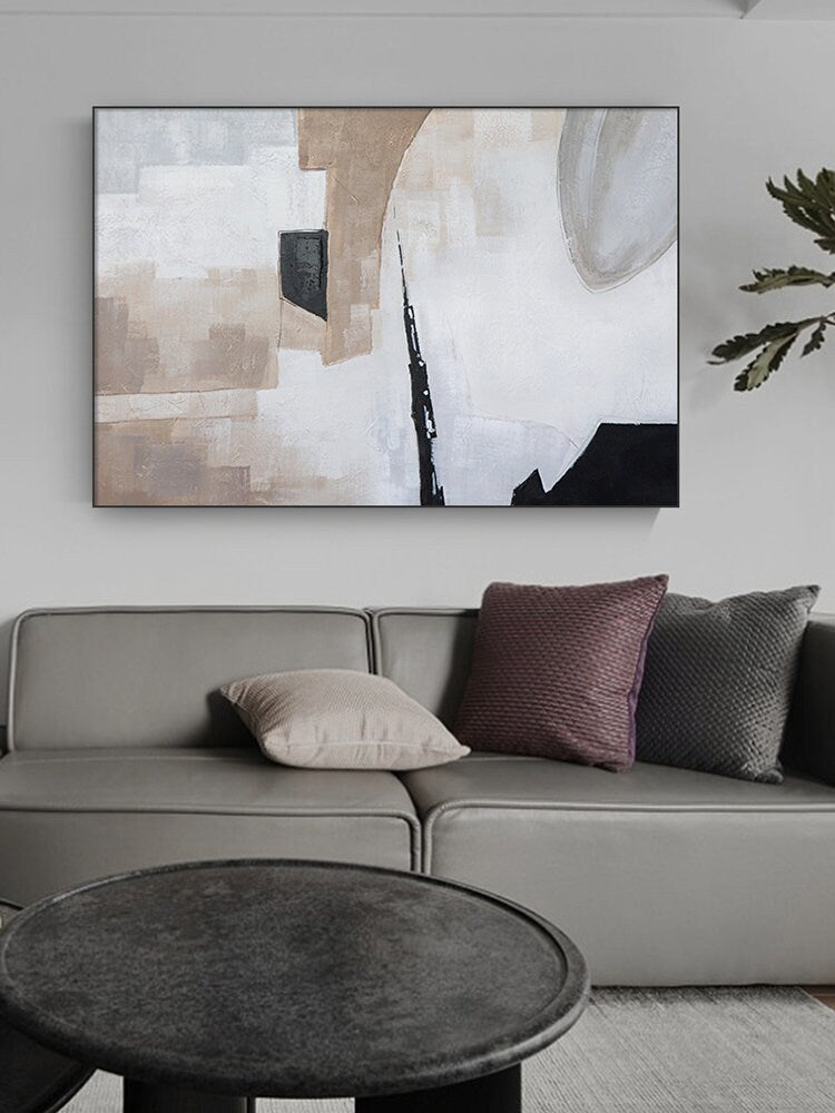 Large Original Abstract Painting,Oil Acrylic Painting on Canvas, Minimalist Abstract Painting, Abstract Painting, Large Wall…