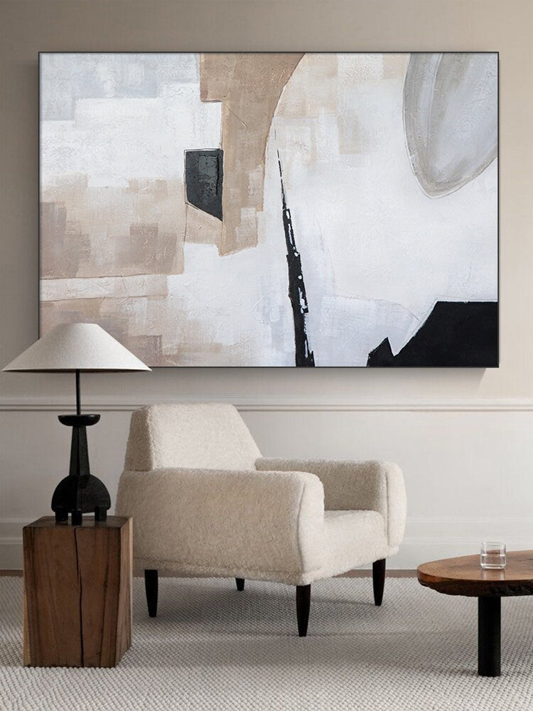 Large Original Abstract Painting,Oil Acrylic Painting on Canvas, Minimalist Abstract Painting, Abstract Painting, Large Wall…