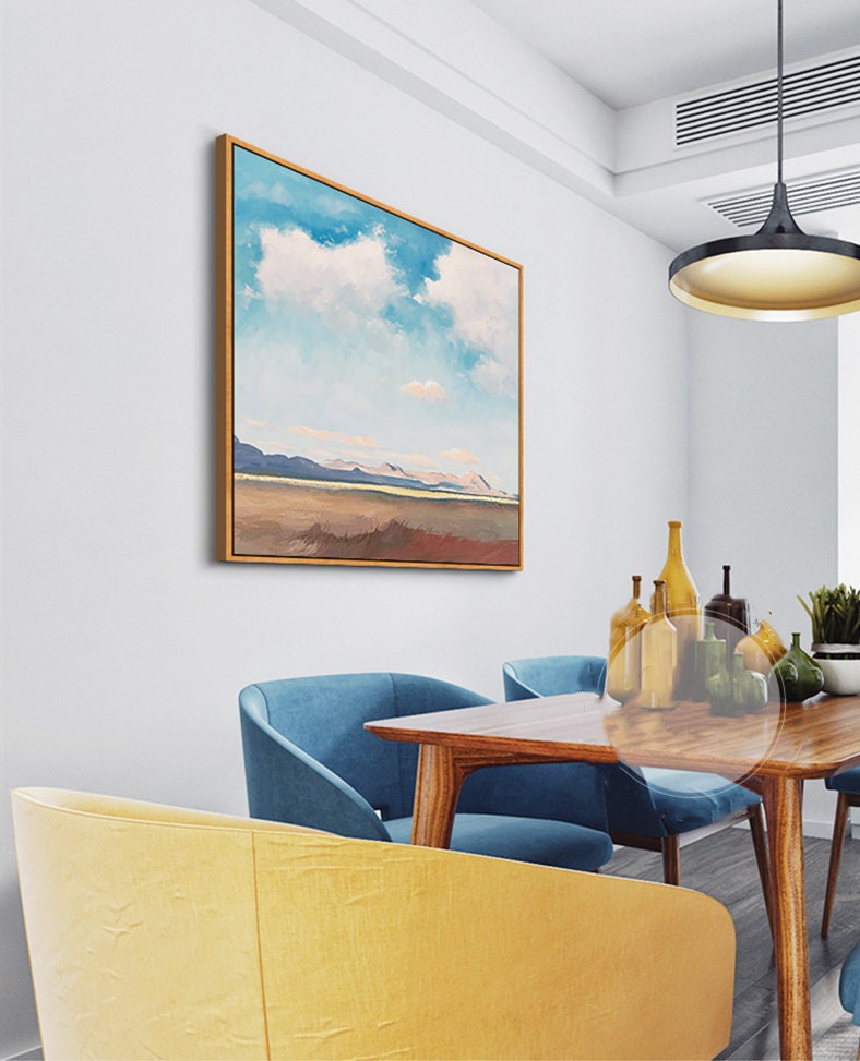 Abstract Landscape Painting on Canvas, Original Painting Landscape, Abstract Canvas Art, Large Landscape Wall Art
