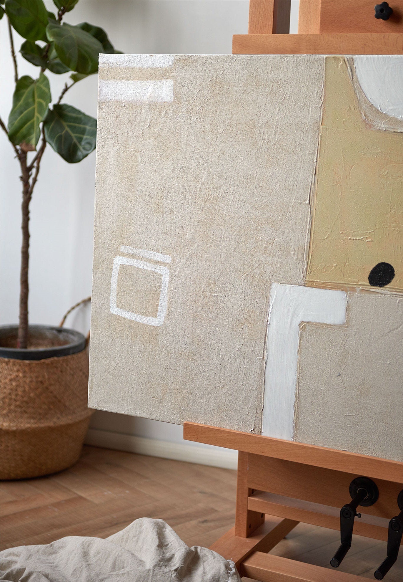 Large Original Abstract Painting, Beige Painting Gray Painting, Minimalist Abstract Painting, Abstract Painting, Large Wall…
