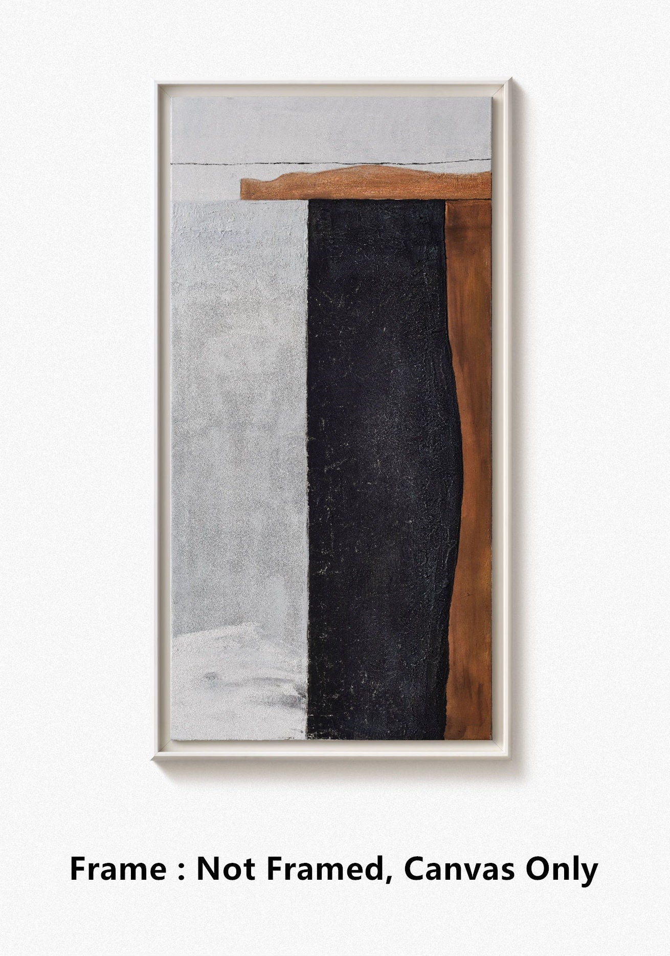 Large Original Abstract Painting, Brown Painting Gray Painting, Minimalist Abstract Painting, Abstract Painting, Large Wall…