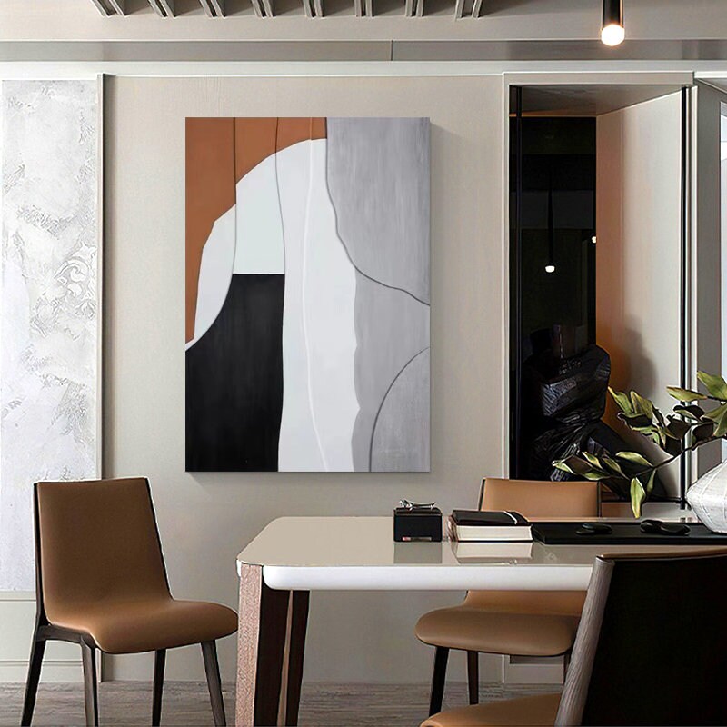 Large Original Abstract Painting, Brown Painting Gray Painting, Minimalist Abstract Painting, Abstract Painting, Large Wall…