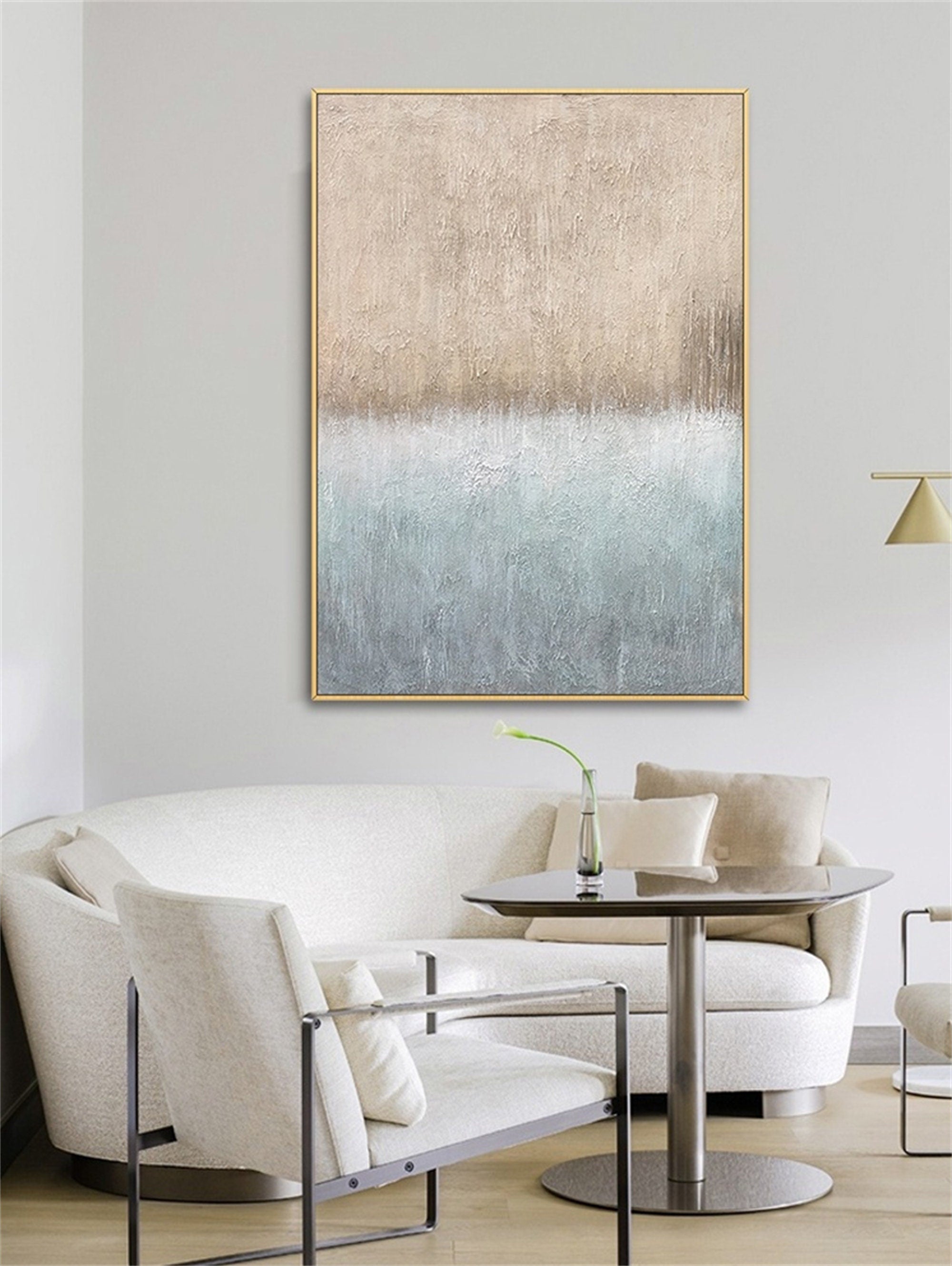 Abstract oil painting, hallway painting, large original hand-painted canvas wall art, living room, modern simple wall art