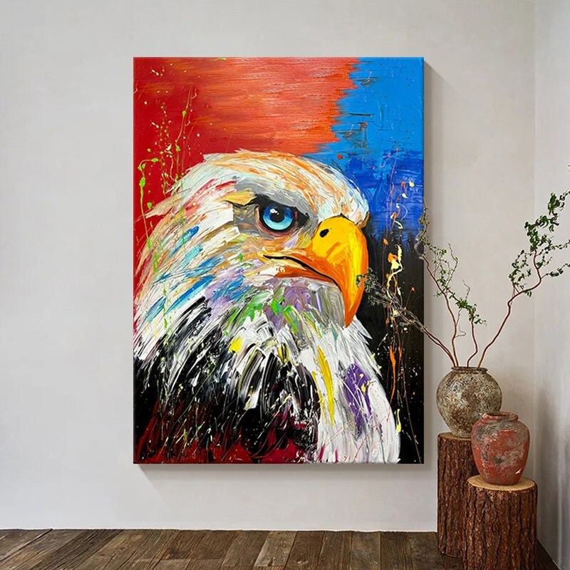 Abstract Animal Oil Painting — hand-painted canvas artwork