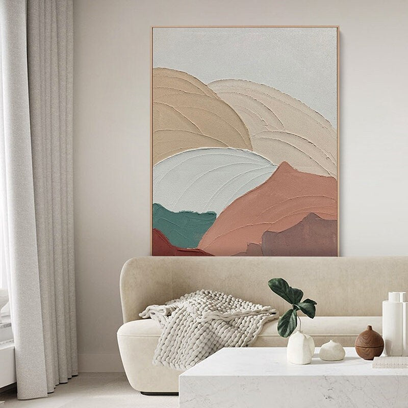 Original Textured Wall Art, Abstract Painting on Canvas, Large Acrylic Canvas Wall Art, Colorful Art for Bedroom