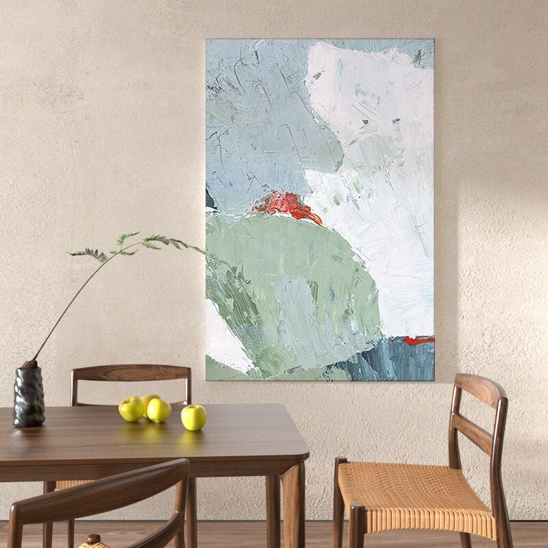 Textured Canvas Wall Art, Abstract Painting on Canvas, Original Abstract Wall Art, Large Textured Art for Bedroom Living…