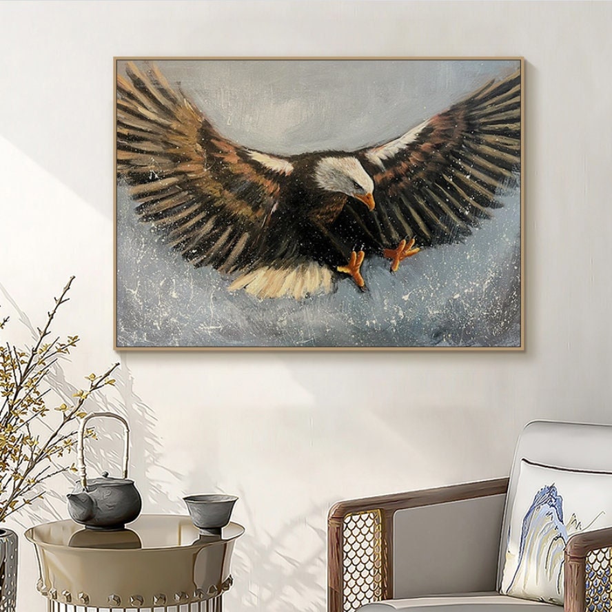 Abstract Animal Oil Painting — hand-painted canvas artwork