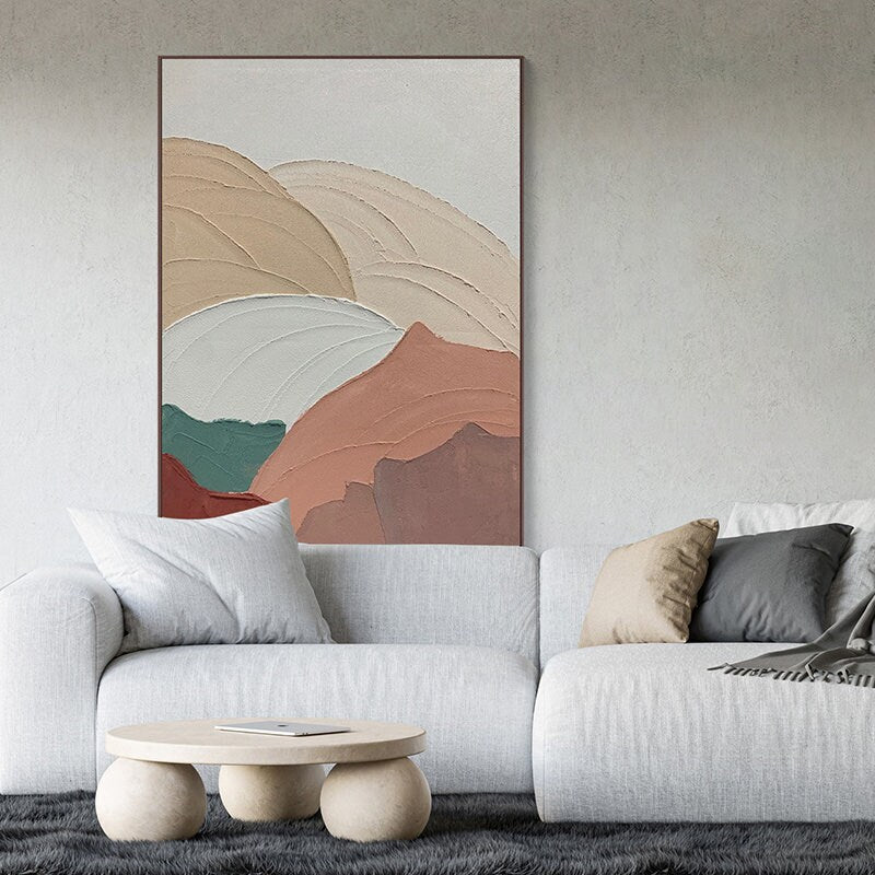 Original Textured Wall Art, Abstract Painting on Canvas, Large Acrylic Canvas Wall Art, Colorful Art for Bedroom